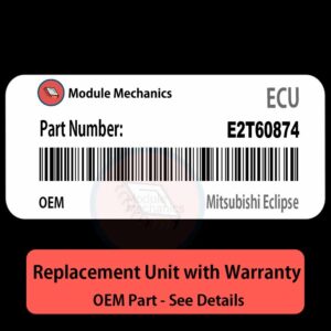 E2T60874 ECU - PLUG & PLAY | 1993 Mitsubishi Eclipse | ECM PCM BCM Engine Control Computer OEM
