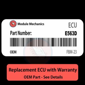 E563D FBM23 ECU - PLUG & PLAY |  Mazda GLC | ECM PCM BCM Engine Control Computer OEM