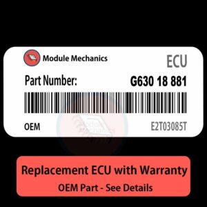 G63018881 E2T03085T ECU - PLUG & PLAY |  Mazda B2600 | ECM PCM BCM Engine Control Computer OEM