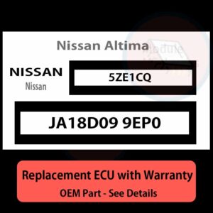 JA18D09 9EP0 5ZE1CQ ECU - PLUG & PLAY |  Nissan Altima | ECM PCM BCM Engine Control Computer OEM