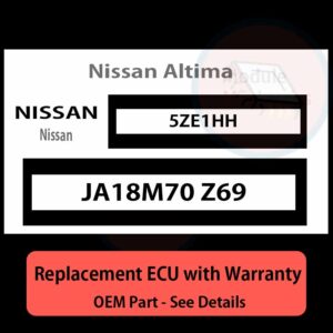 JA18M70 Z69 5ZE1HH ECU - PLUG & PLAY |  Nissan Altima | ECM PCM BCM Engine Control Computer OEM