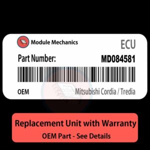 MD084581 ECU - PLUG & PLAY |  Mitsubishi Cordia / Tredia | ECM PCM BCM Engine Control Computer OEM