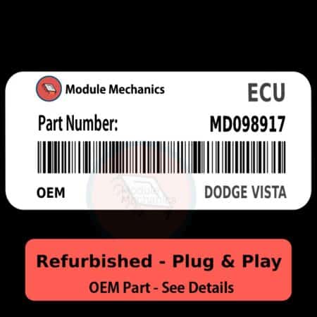 MD098917 ECU - PLUG & PLAY - | Dodge Vista | ECM PCM BCM Engine Control Computer OEM