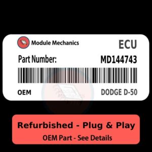 MD144743 ECU - PLUG & PLAY |  Mitsubishi Mighty Max | ECM PCM BCM Engine Control Computer OEM