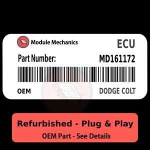 MD161172 ECU - PLUG & PLAY |  Mitsubishi Mirage | ECM PCM BCM Engine Control Computer OEM