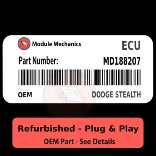 MD188207 ECU - PLUG & PLAY - | Dodge Stealth | ECM PCM BCM Engine Control Computer OEM