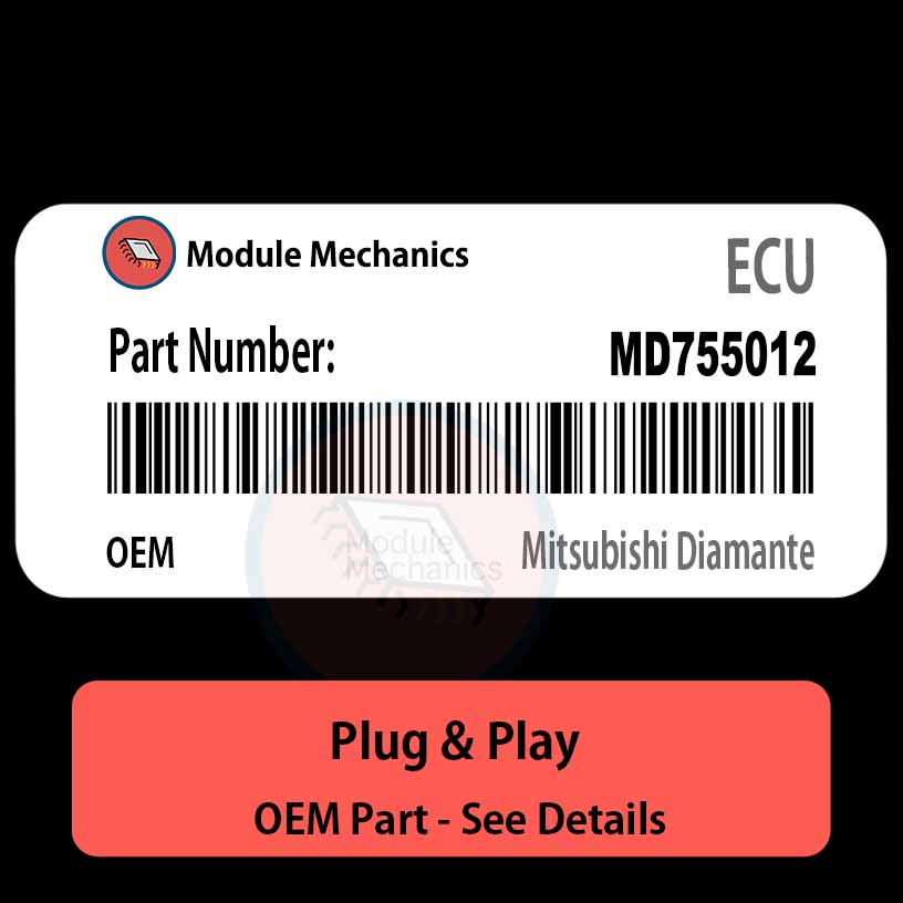 MD755012 ECU - PLUG & PLAY | Mitsubishi Diamante | ECM PCM BCM Engine Control Computer OEM MD755012 ECU - PLUG & PLAY | Mitsubishi Diamante | ECM PCM BCM Engine Control Computer OEM