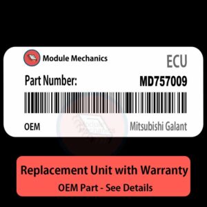 MD757009 ECU - PLUG & PLAY |  Mitsubishi Galant | ECM PCM BCM Engine Control Computer OEM