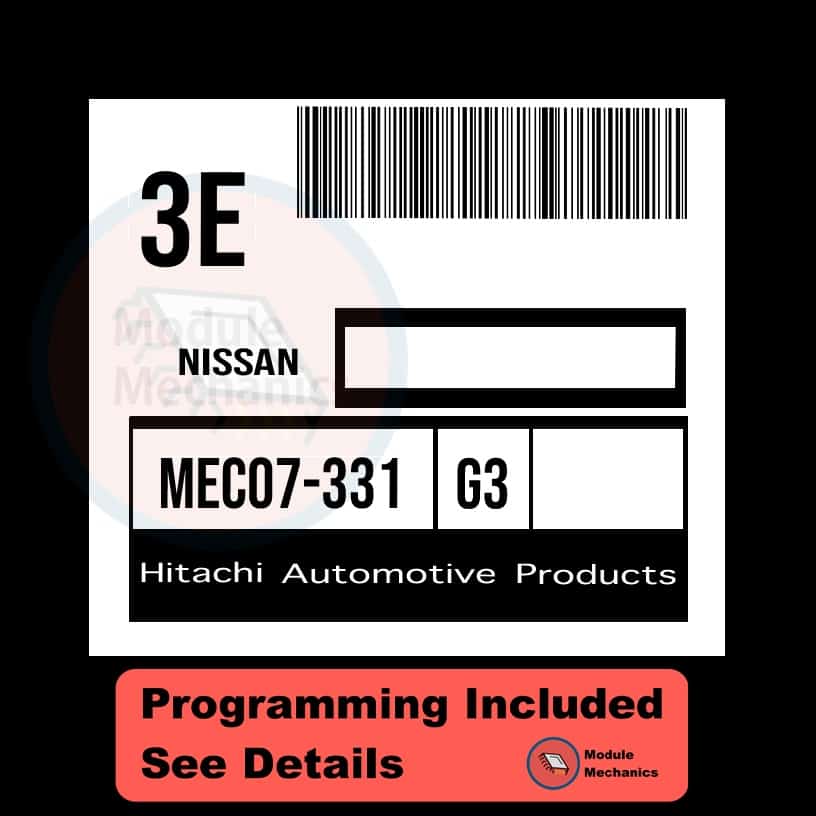 MEC07-331 ECU with PROGRAMMING - VIN & Security | Nissan Xterra / Frontier | ECM PCM Engine Control Computer OEM MEC07-331 ECU with PROGRAMMING - VIN & Security | Nissan Xterra / Frontier | ECM PCM Engine Control Computer OEM