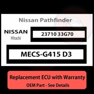 MECS-G415 D3 2371033G70 ECU - PLUG & PLAY |  Nissan Pathfinder | ECM PCM BCM Engine Control Computer OEM