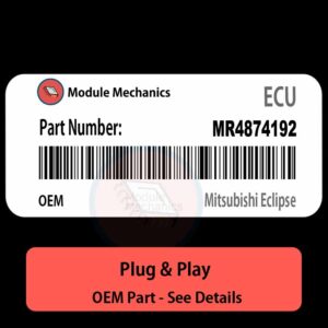 MR4874192 - PLUG & PLAY | 1995 Mitsubishi Eclipse ECU | ECM PCM BCM Engine Control Computer OEM