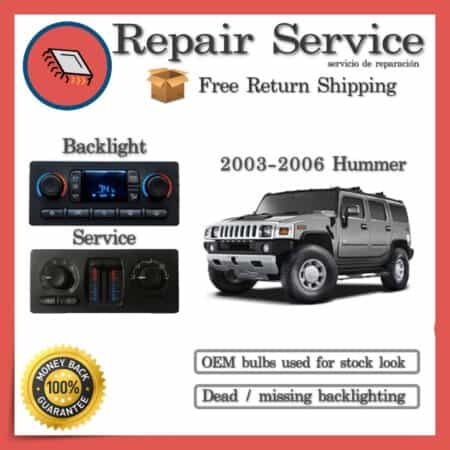 2003-2006 Hummer H2 Climate Control Repair Service