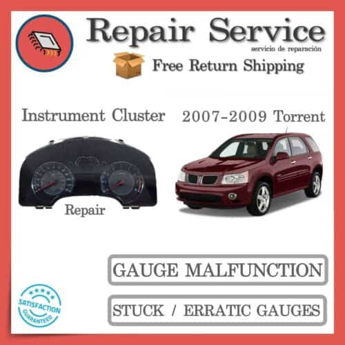 2007 2008 2009 Pontiac Torrent Instrument Gauge Cluster Repair Service
