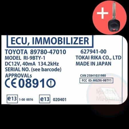 Check out our replacement OEM ECU immobilizer theft device with included programmed master key! Compatible: 2001-2003 Toyota Prius OEM Part Number: 89780-47010 | 8978047010 | 627941-00 | RI9BTY-1 (See description for more details)