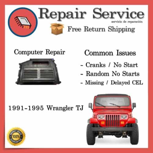 1991-1995 Jeep Wrangler Engine Computer ECU Repair Service