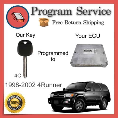 1998-2002 Toyota 4Runner ECU to Key Programming Service