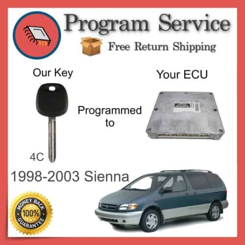 1998-2003 Toyota Sienna Engine ECU to Key Programming Service | Engine Control Unit Immobilizer