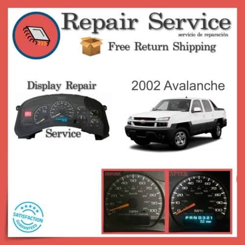 2002 Chevrolet Avalanche Gauge Cluster Repair Service