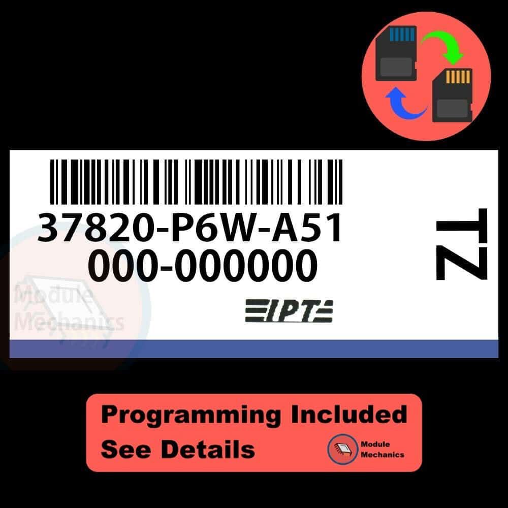 37820-P6W-A51 ECU with PROGRAMMING - VIN & Security | Acura CL TL | ECM PCM Engine Control Computer OEM 37820-P6W-A51 ECU with PROGRAMMING - VIN & Security | Acura CL TL | ECM PCM Engine Control Computer OEM