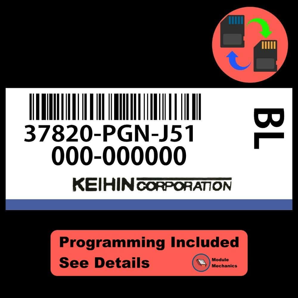 37820-PGN-J51 ECU with PROGRAMMING - VIN & Security | Honda Odyssey | ECM PCM Engine Control Computer OEM 37820-PGN-J51 ECU with PROGRAMMING - VIN & Security | Honda Odyssey | ECM PCM Engine Control Computer OEM