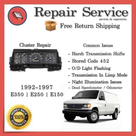 PSOM Repair 1992-1997 Ford E150 E250 E350 E450 Econoline | Gauge Cluster Repair Service