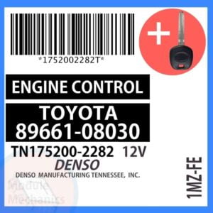 Check out our replacement OEM Denso ECU with included programmed master key! Compatible: 1999 Toyota Sienna OEM Part Number: 89661-08030 | 8966108030 | TN175200-2282 | TN1752002282 (See description for more details)