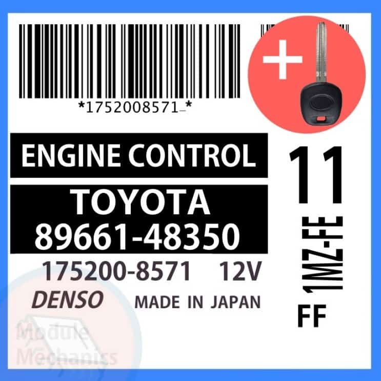 89661-48350 ECU & Programmed Master Key for Toyota Highlander | OEM Denso 89661-48350 ECU & Programmed Master Key for Toyota Highlander | OEM Denso