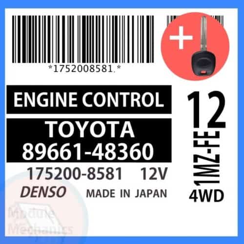 Check out our replacement OEM Denso ECU with included programmed master key! Compatible: 2002 Toyota Highlander OEM Part Number: 89661-48360 | 8966148360 | 175200-8581 | 1752008581 (See description below for more details)