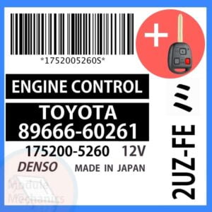 Check out our replacement OEM Denso ECU with included programmed master key! Compatible: 1999 Toyota Land Cruiser OEM Part Number: 89666-60261 | 8966660261 | 175200-5260  | 1752005260 (See description for more details)