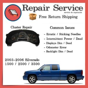 2003-2006 Chevrolet Silverado Instrument Gauge Cluster Repair
