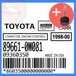 Compatible: 1998 Toyota Camry OEM Part Number: 89661-0W081 | 896610W081 | 09360350