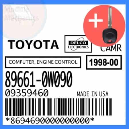 Compatible: 1999 Toyota Camry OEM Part Number: 89661-0W090 | 896610W090 | 09359460
