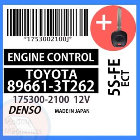 Compatible: 1998 1999 Toyota Camry OEM Part Number: 89661-3T262 | 896613T262 | 175300-2100 | 1753002100