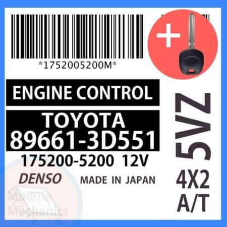 Check out our replacement OEM Denso ECU with included programmed master key! Compatible: 1999 Toyota 4Runner OEM Part Number: 89661-3D551 | 896613D551 | 175200-5200 | 1752005200 (See description below for more details)