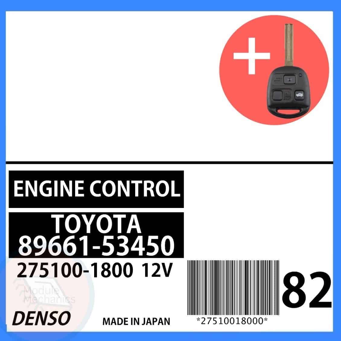 89661-53450 OEM ECU W/ Programmed Master Key Lexus IS300 89661-53450 OEM ECU W/ Programmed Master Key Lexus IS300
