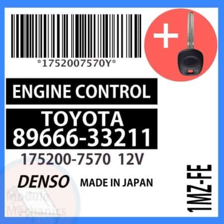 Compatible: 2001 Toyota Camry OEM Part Number:89666-33211 | 8966633211 | 175200-7570 | 1752007570