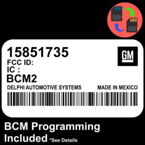 15851735 Chevrolet Colorado GMC Canyon Body Control Module BCM