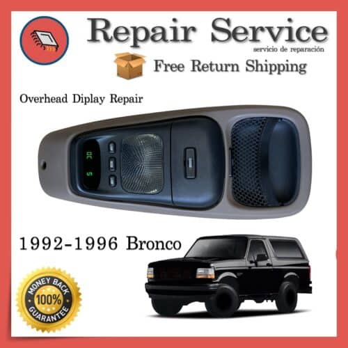 Overhead Temperature Compass Display 1992-1996 Ford Bronco | Repair Service