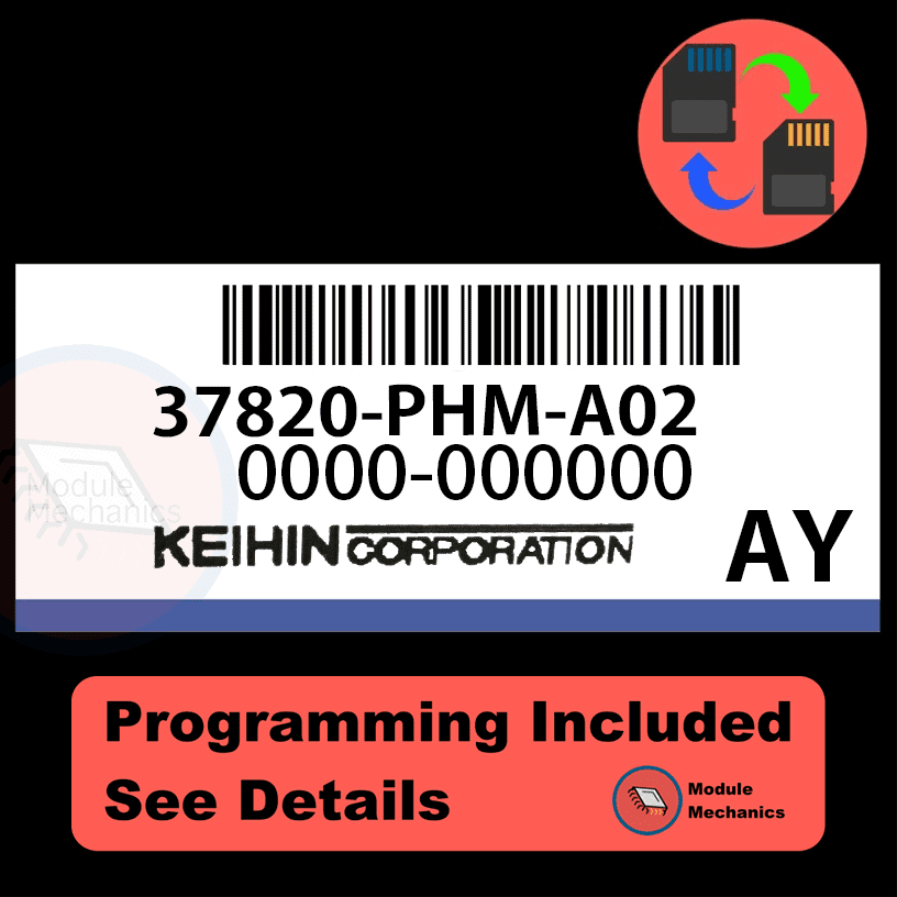 37820-PHM-A02 ECU with PROGRAMMING - VIN & Security | Honda Insight | ECM PCM Engine Control Computer OEM 37820-PHM-A02