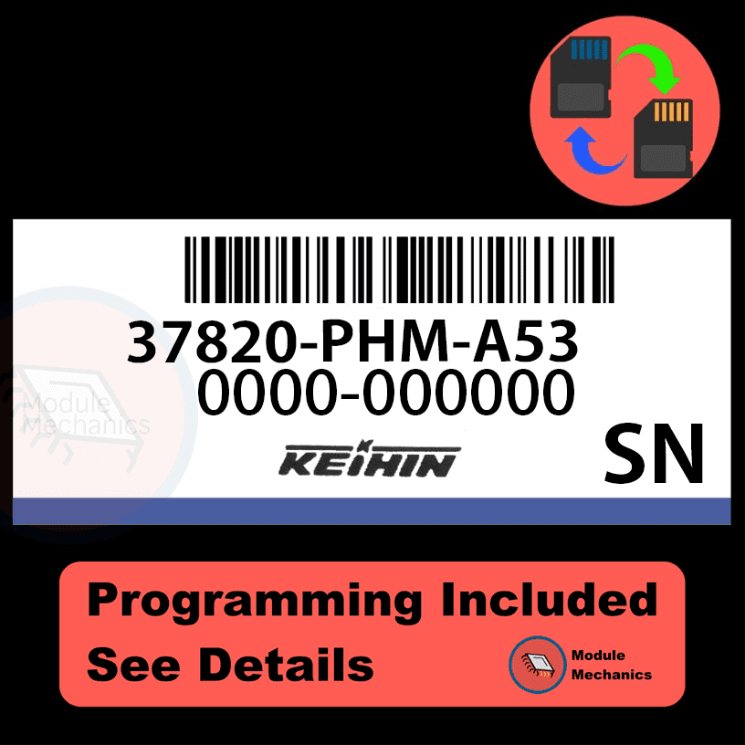 37820-PHM-A53 ECU with PROGRAMMING - VIN & Security | Honda Insight | ECM PCM Engine Control Computer OEM 37820-PHM-A53