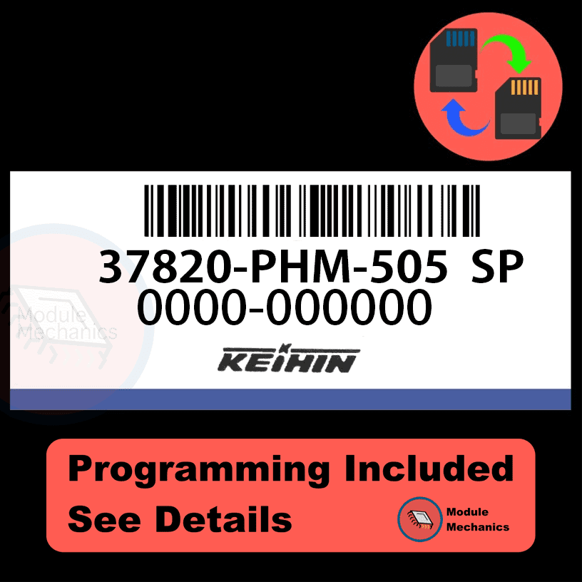 37820-PHM-505 ECU with PROGRAMMING - VIN & Security | Honda Insight | ECM PCM Engine Control Computer OEM 37820-PHM-505