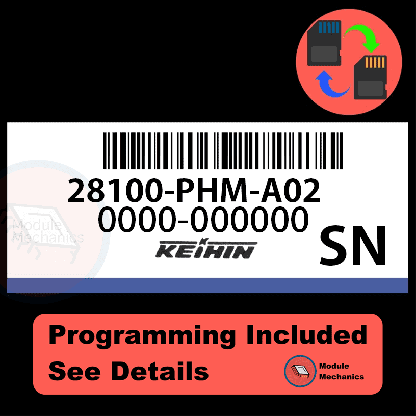 28100-PHM-A02 ECU with PROGRAMMING - VIN & Security | Honda Insight | ECM PCM Engine Control Computer OEM 28100-PHM-A02