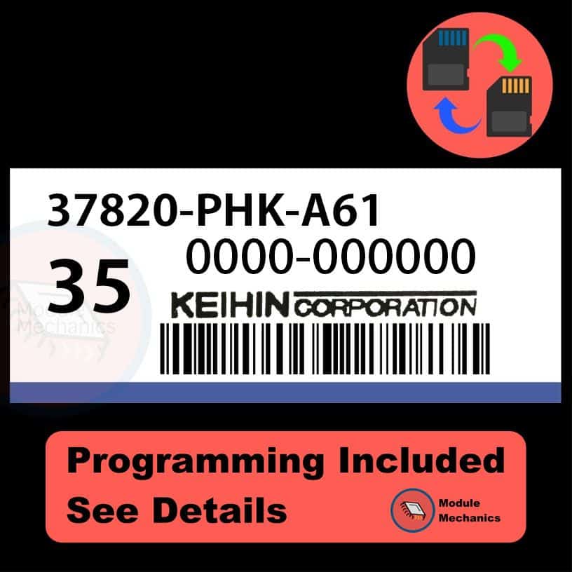 37820-PHK-A61 ECU with PROGRAMMING - VIN & Security | Honda CRV | ECM PCM Engine Control Computer OEM 37820-PHK-A61 ECU with PROGRAMMING - VIN & Security | Honda CRV | ECM PCM Engine Control Computer OEM