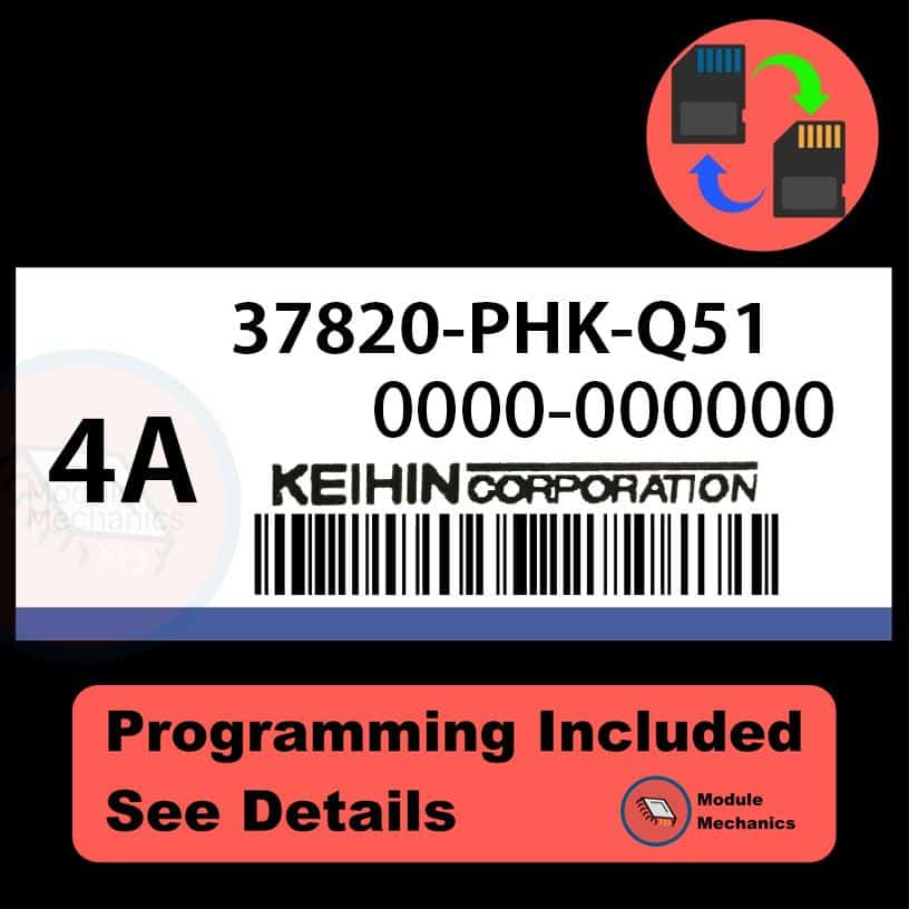 37820-PHK-Q51 ECU with PROGRAMMING - VIN & Security | Honda CRV | ECM PCM Engine Control Computer OEM 37820-PHK-Q51 ECU with PROGRAMMING - VIN & Security | Honda CRV | ECM PCM Engine Control Computer OEM