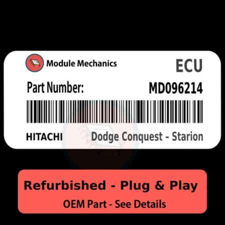 MD096214 ECU - PLUG & PLAY - | Dodge Conquest - Starion | ECM PCM BCM Engine Control Computer OEM
