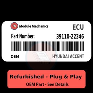 39110-22346 ECU - PLUG & PLAY |  Hyundai Accent | ECM PCM BCM Engine Control Computer OEM