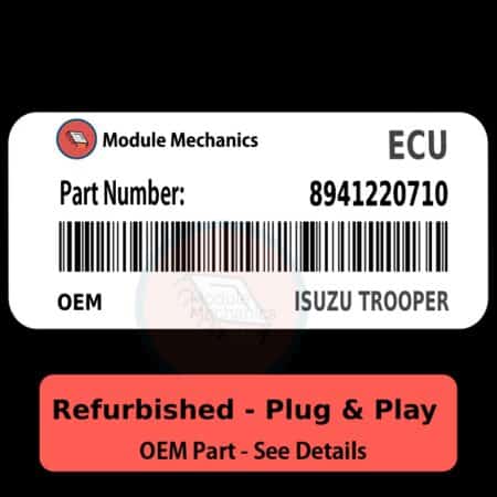 8941220710 ECU - PLUG & PLAY |  Isuzu Trooper | ECM PCM BCM Engine Control Computer OEM