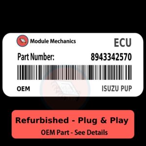 8943342570 ECU - PLUG & PLAY |  Isuzu Pup | ECM PCM BCM Engine Control Computer OEM