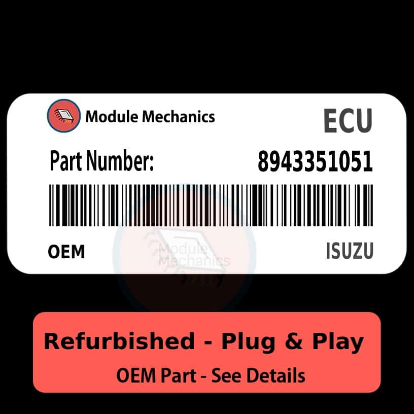 8943351051 ECU - PLUG & PLAY | Isuzu | ECM PCM BCM Engine Control