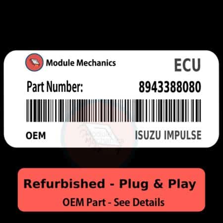 8943388080 ECU - PLUG & PLAY |  Isuzu Impulse | ECM PCM BCM Engine Control Computer OEM